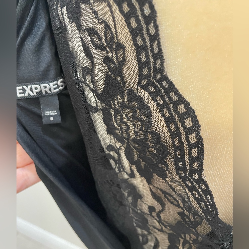Express Black Lace-Back Dress - Picture 10 of 12